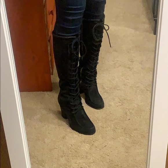 Frye Suede Lace Up Boots - Picture 8 of 8